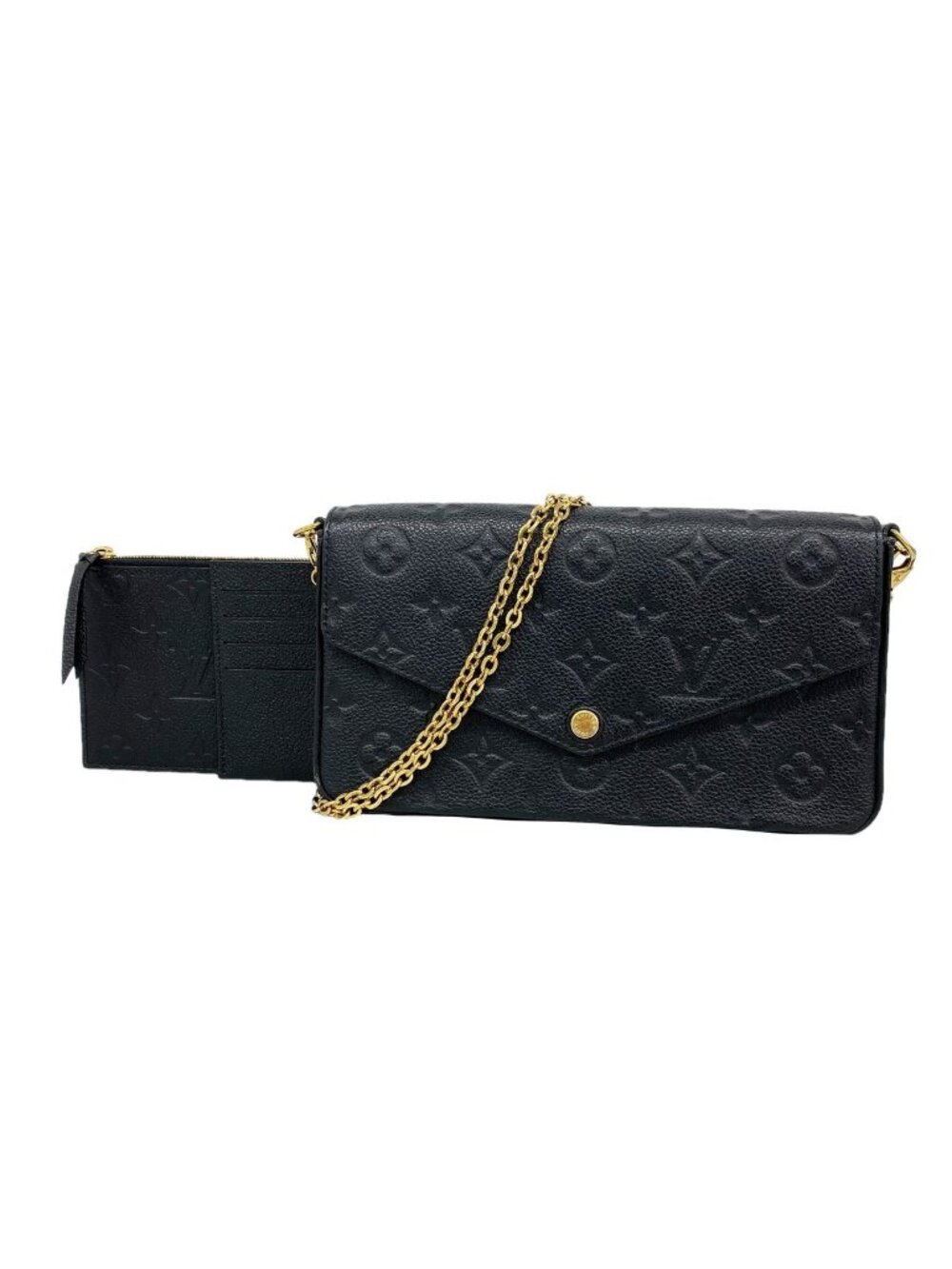 Louis Vuitton Wallet on Chain Monogram Empreinte Pochette Felicie Noir